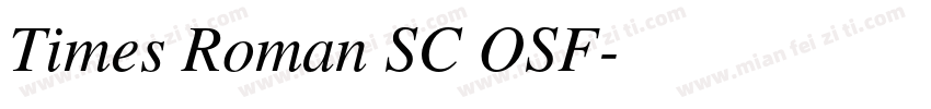 Times Roman SC OSF字体转换